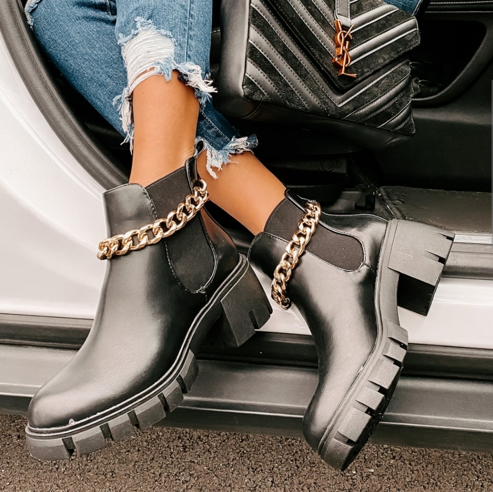 Madden Girl Black Ankle Boots NWT Sz 8M - Picture 3 of 9